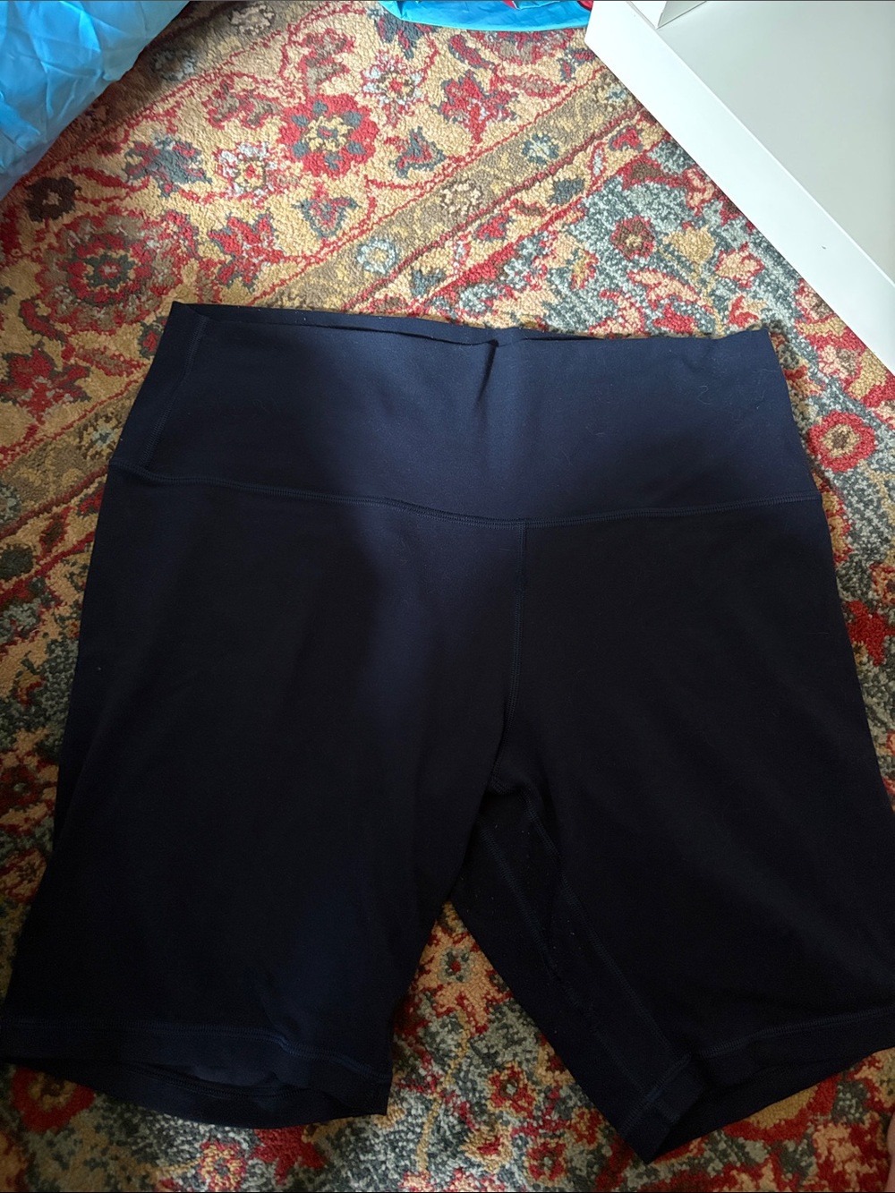 Navy Lululemon 6" Inseam Biker Shorts